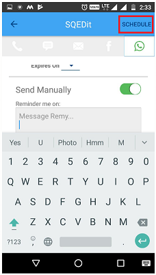Schedule WhatsApp Messages On Android 10