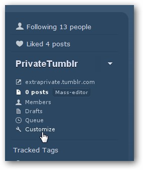 Secondary Blog into Private