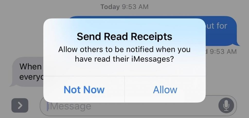 Send Read reciepts