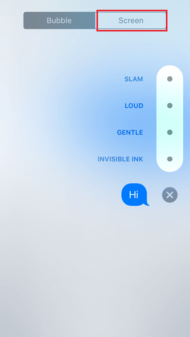 Send iMessage with Screen Effects