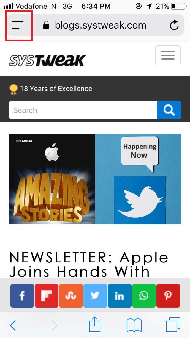 Set Reader Mode on an iPhone