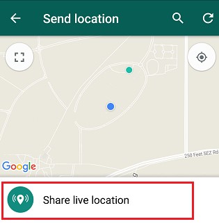 Share live location