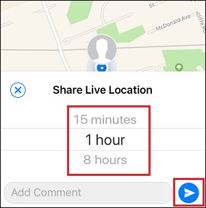 Share time span on whatsapp