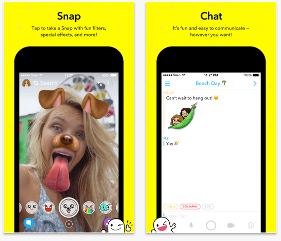 Snapchat-best sms app for iphone