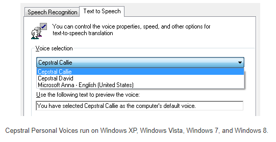 free tts voices windows 7