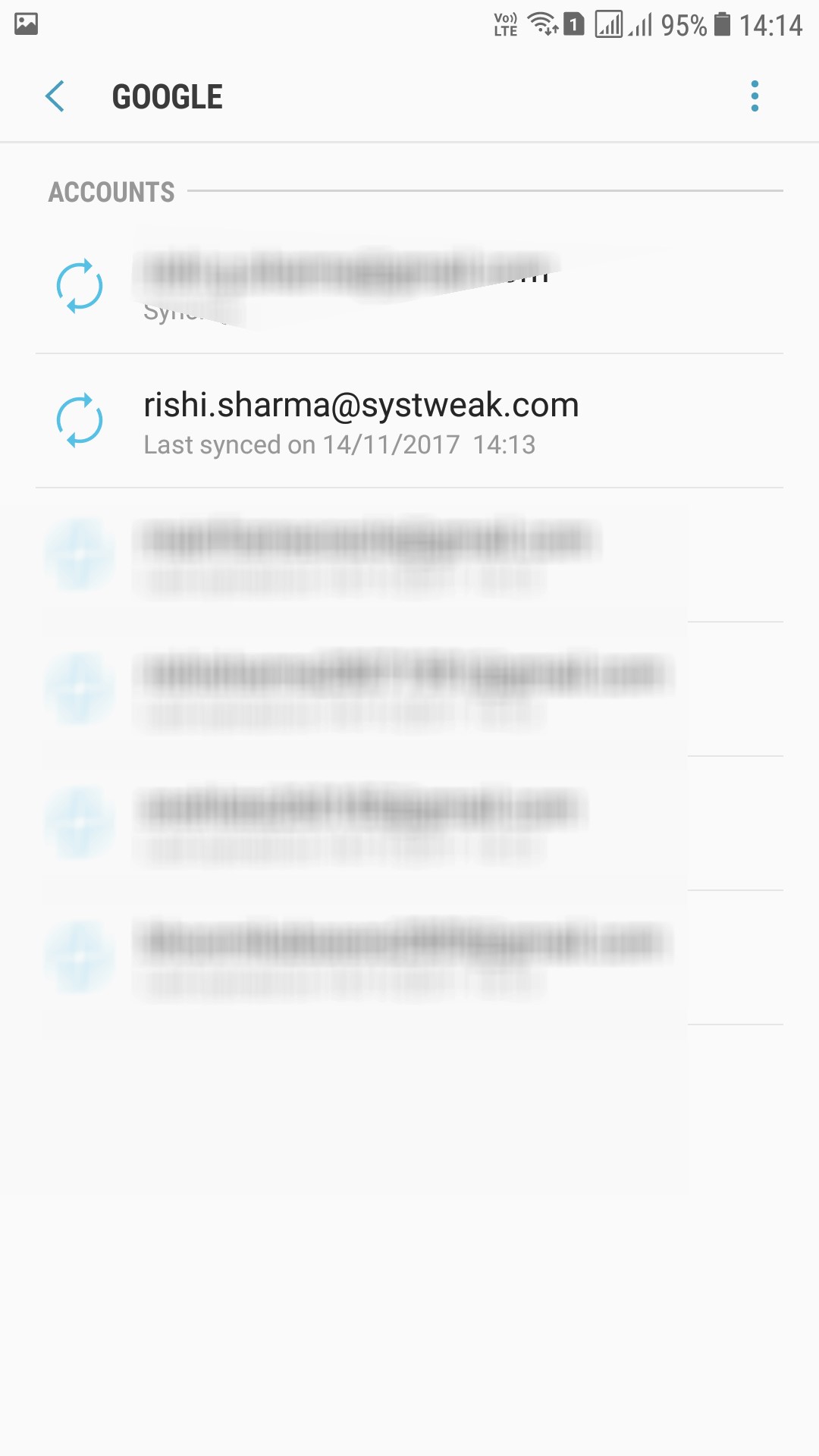 Sync with android device