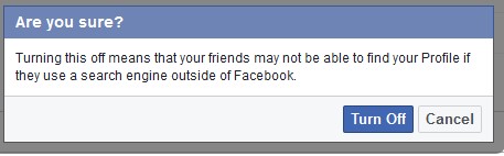 Turn Off facebook