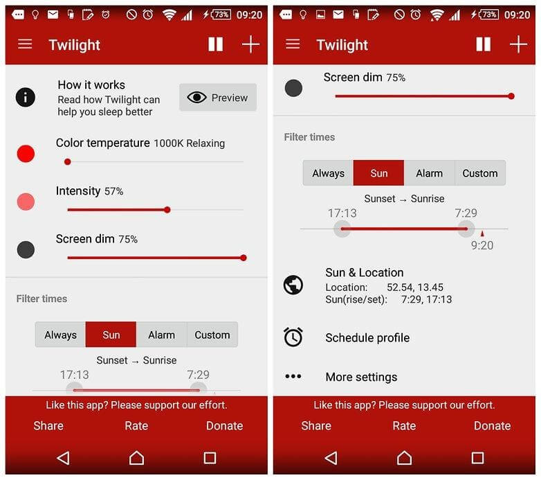 Twilight sleep tracking app 2017