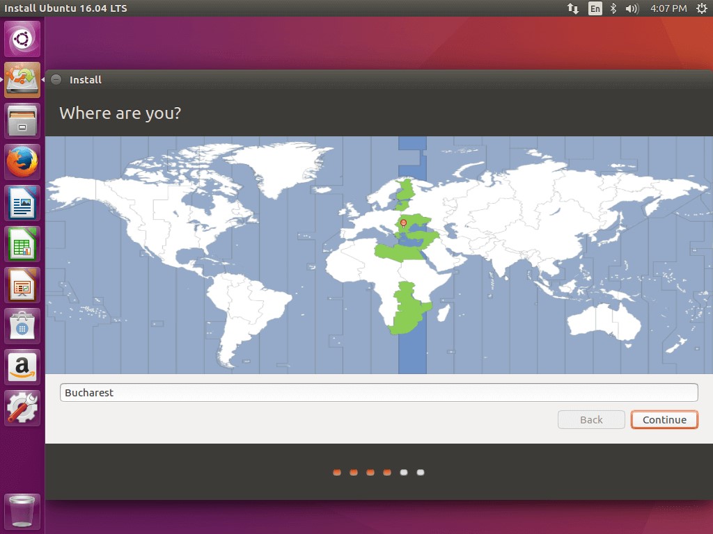 Ubuntu location