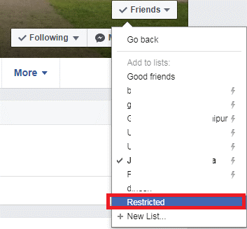 What is restricted list 