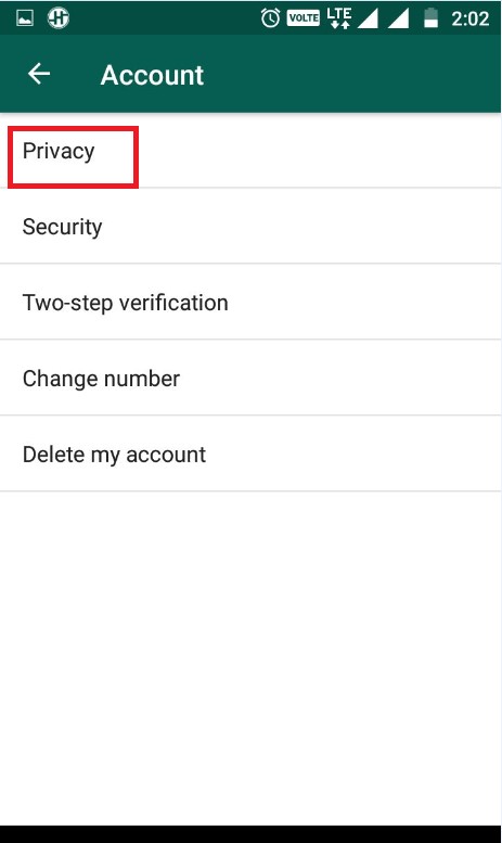 Whatsapp privacy