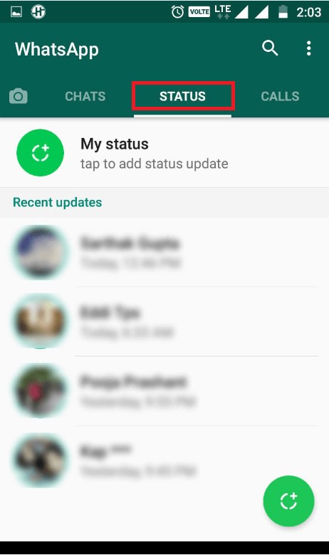 Whatsapp status