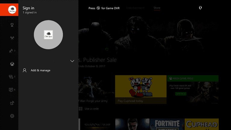 Xbox signin