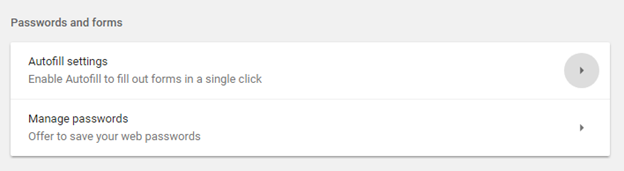 autofill info