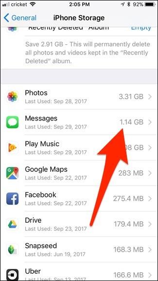 check storage space iphone