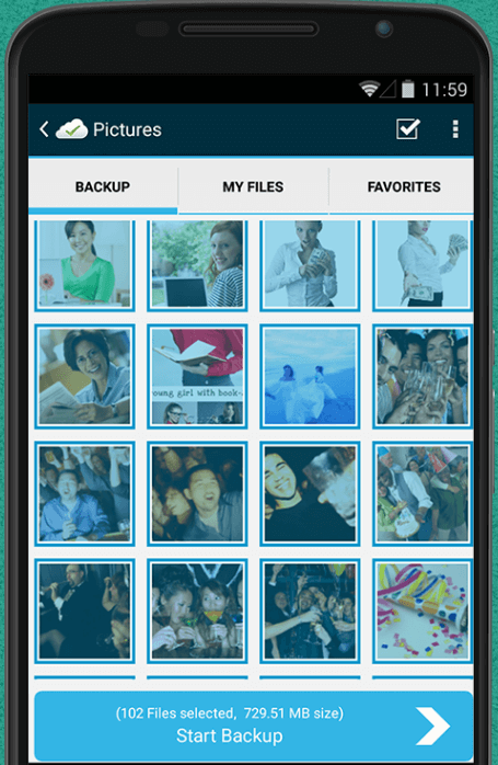 cloud storage for backup photos