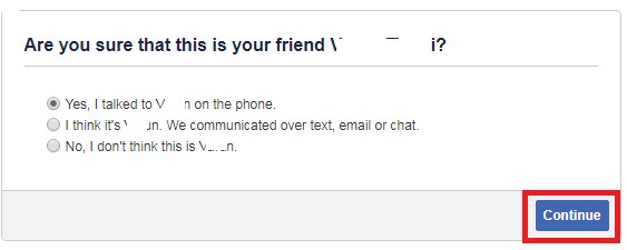 confirm friend