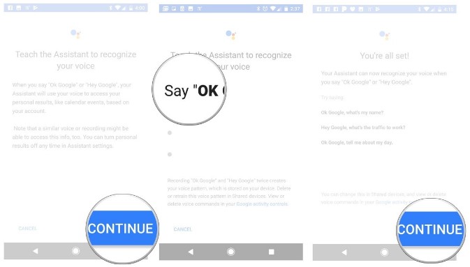 continue google home