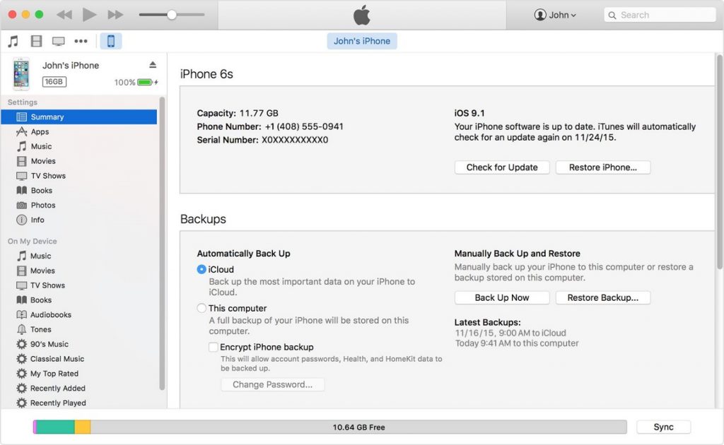 create-backup-on-iphone-5s