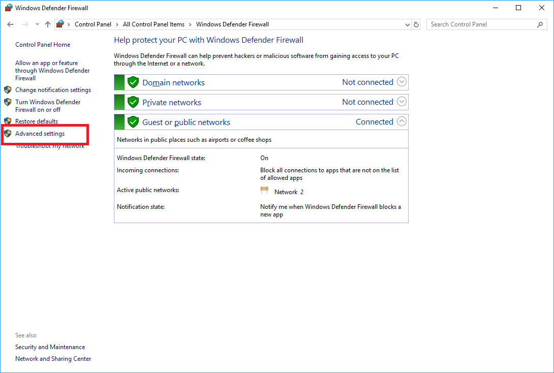 disable or enable internet for special programmes
