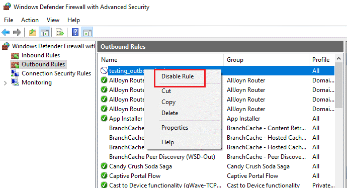 disable or enable internet for special programmes