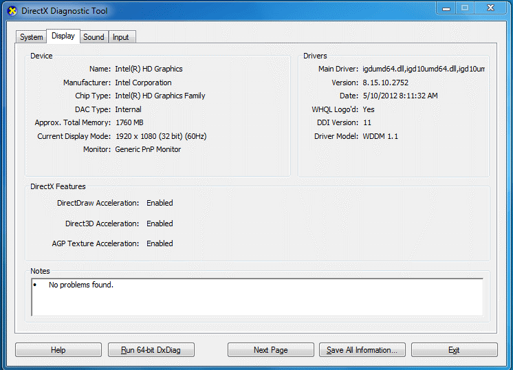 display in windows