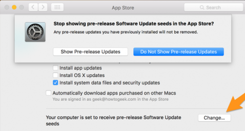 do not show pre release mac app store