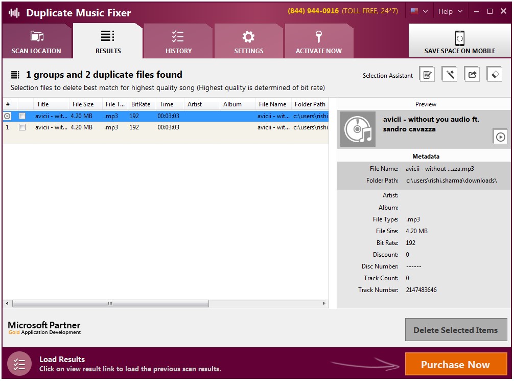 duplicate music fixer duplicate found
