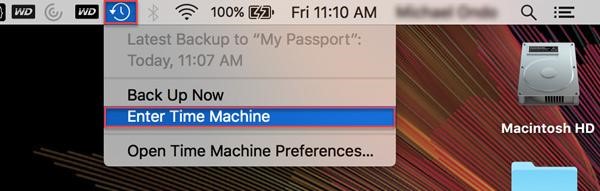 enter time machine mac