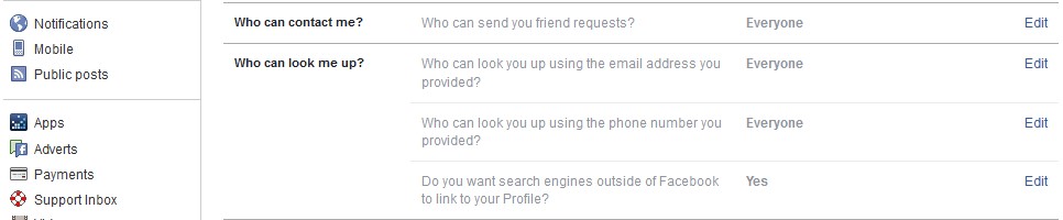 facebook Privacy and Tools