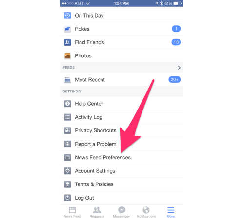 facebook account settings