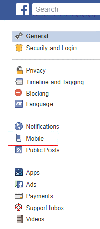 facebook mobile