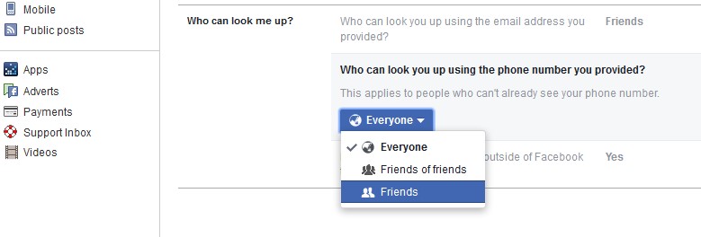 facebook privacy friends