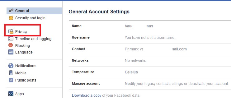 facebook privacy