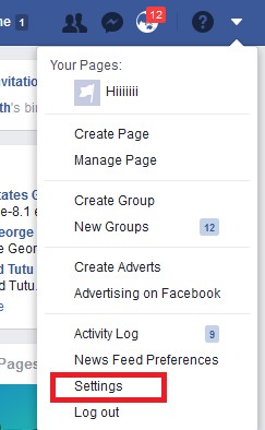 facebook settings