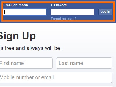 facebook signup