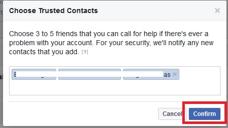 facebook trusted contacts confirm