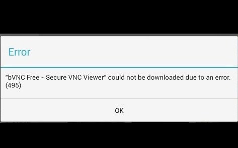 how to fix google play store error 495