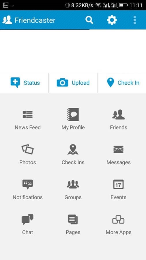 friendcaster home page