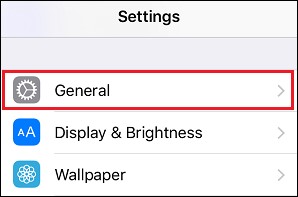 general iPhone settings