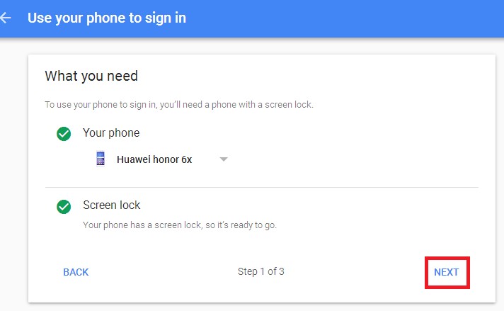 gmail signin device