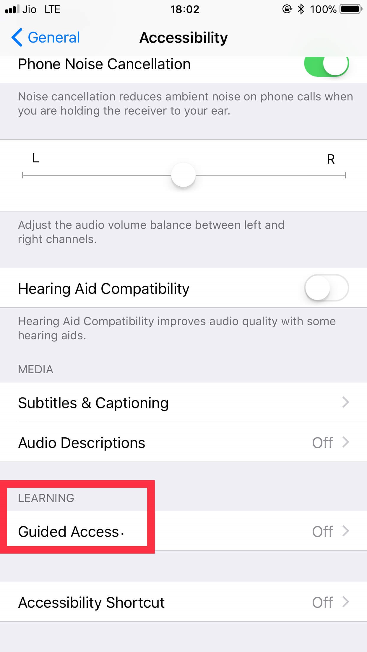 iPhone accessibility