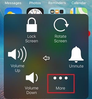 iPhone more option