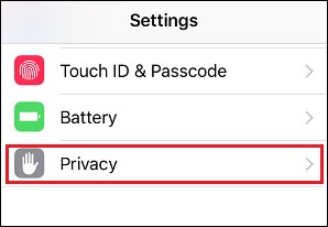 iPhone privacy