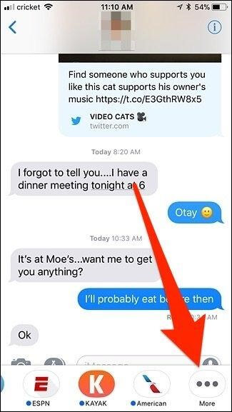 Hide App Icons from iMessage