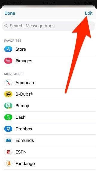 Hide App Icons from iMessage