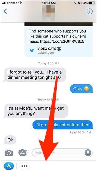 Hide App Icons from iMessage
