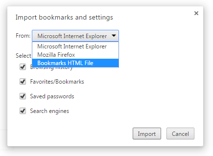 import file