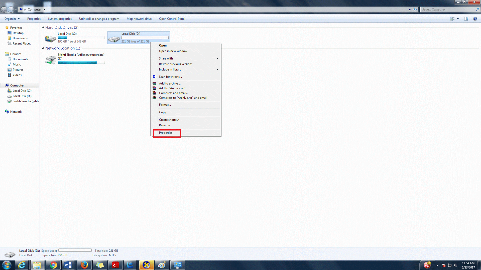 inspect hard drive error