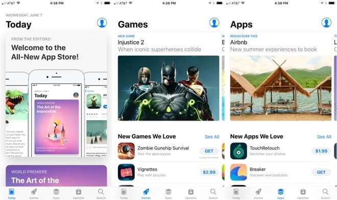 ios 11 app store update
